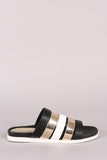 Bamboo Multi Band Slide Sandals